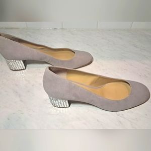 Michael Kors Suede And Rhinestone Heels